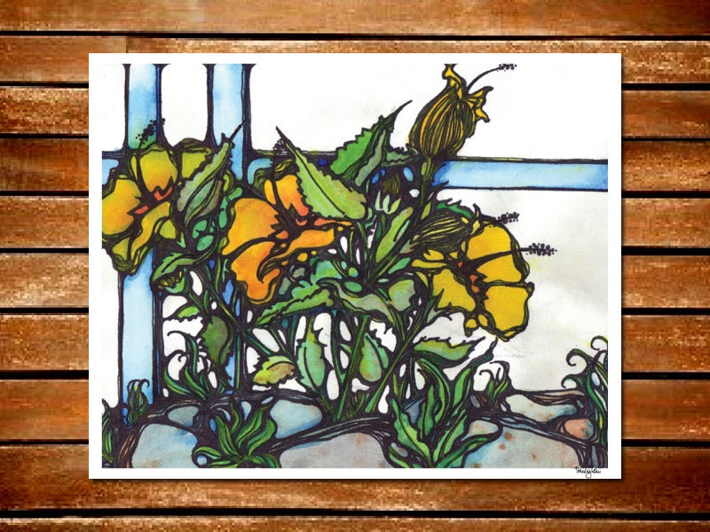 Young Hibiscus Print