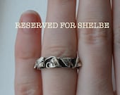 RESERVED FOR SHELBE: Custom Wedding Bands