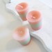 Honeydew Melon Candles, 3 Highly Scented Voitves, Pastel Candles