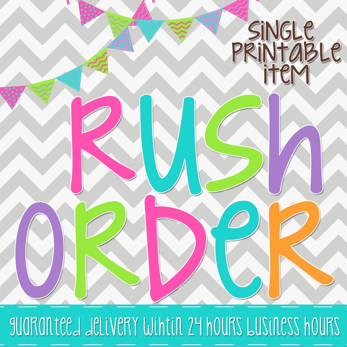 Rush Order - Single Printable item Il_570xn