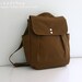 NEW Convertible Brown Backpack / Rucksack / Diaper bag / Travel / Canvas bag / School bag / Unisex / Men / 3 Compartments - iHana