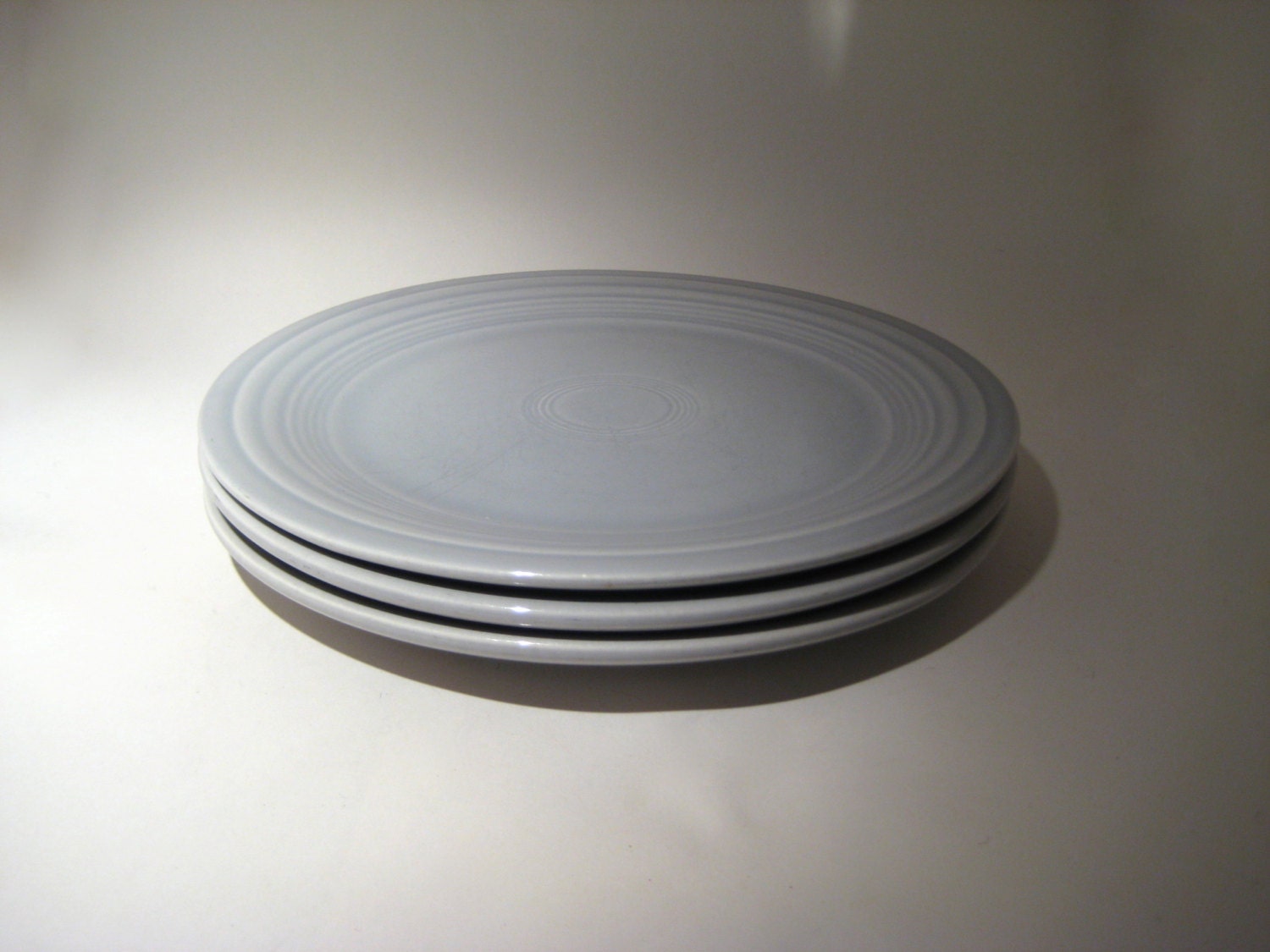 Vintage Gray Fiesta Plate - Grey - 1950s Genuine Homer Laughlin Co.
