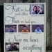 First We Had Each Other Personalized Plank Sign with Picture Frames - Hand Painted and Distressed - 22"x27"