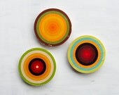 Target Circle Art Blocks - Set of 3 Bull's Eyes