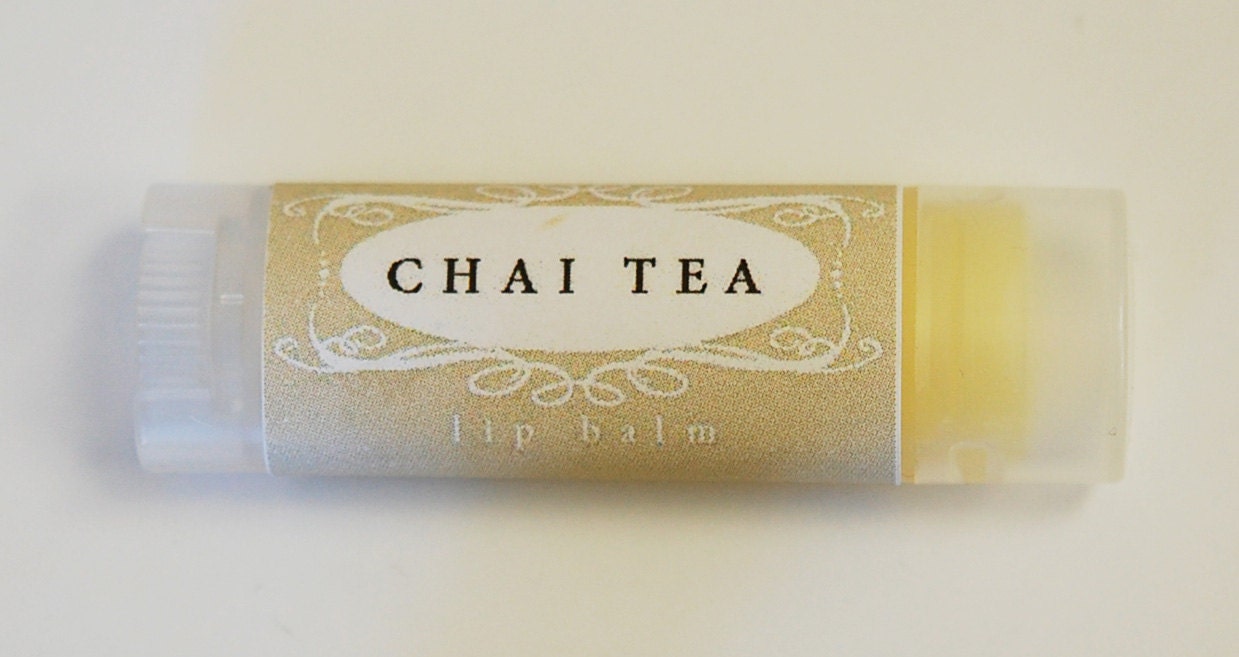 Chai Tea Lip Balm - All Natural Lip Balm Chai Tea Flavor