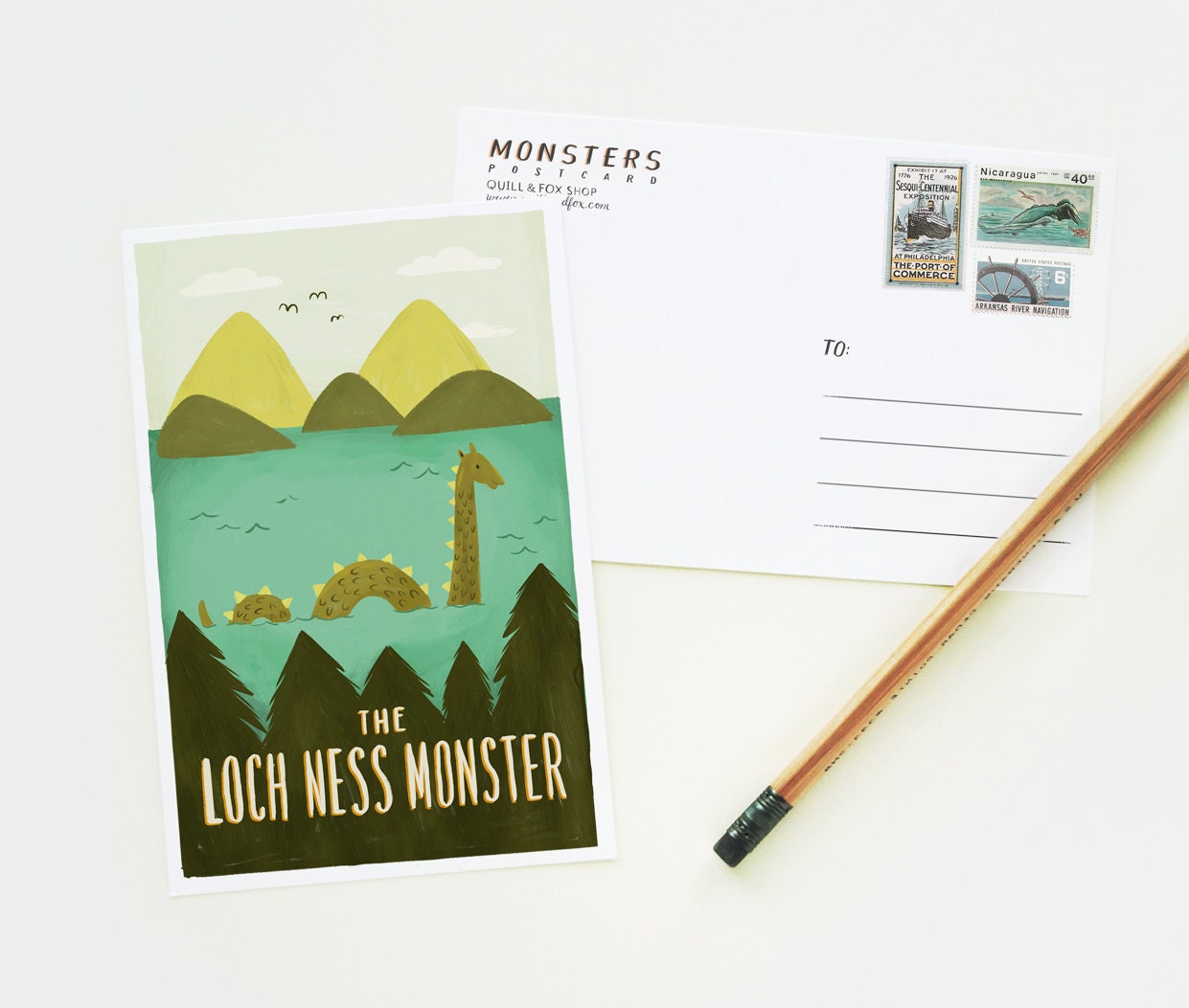 Monster Postcard Set 8pcs