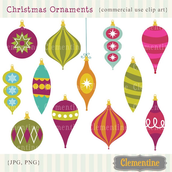 40% OFF SALE -Christmas clip art images, Christmas clipart images, Christmas ornament clip art royalty free- Instant Download Il_570xn