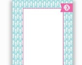 Seaside Collection - Monogrammed Personalized Notepad - Stationery - Seahorse Love