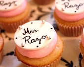 Edible Handwritten Cupcake Toppers