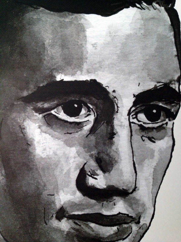 JD Salinger poster print Great American Writers