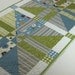 Quilted Table Runner in Sky Blue and Sage Green