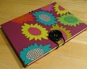 Funky Purple Flower Accordion Book/ Photo Album/ Small Scrapbook