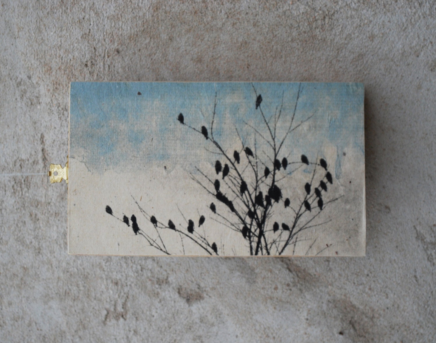 Cigar box art, ready to hang original art