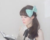 Mint Pastel Hair Bow