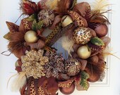 Leopard Print Deco Mesh Wreath