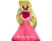 Sleeping Beauty Inspired Ribbon Sculpture Hair Clip