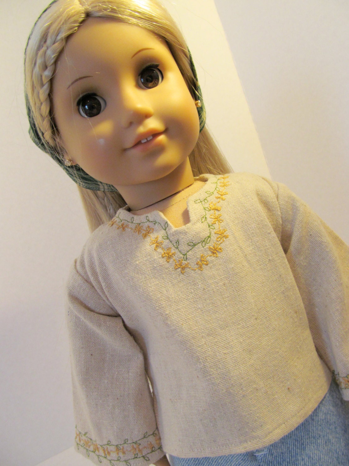 Denim Skirt, Embroidered Tunic, Julie, Ivy