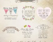 INSTANT DOWNLOAD - Save The Date Words Overlays vol.3