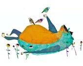 Children's Decor. Bears Love Spring. Limited edition art print.
