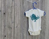 Baby Octopus, Infant Onesie, Organic Cotton