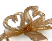 Sheer Gold Wire Ribbon... 1.5" X 7 yards