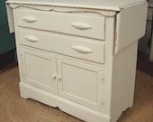 White Shabby Chic Kitchen Island Cupboard Cabinet