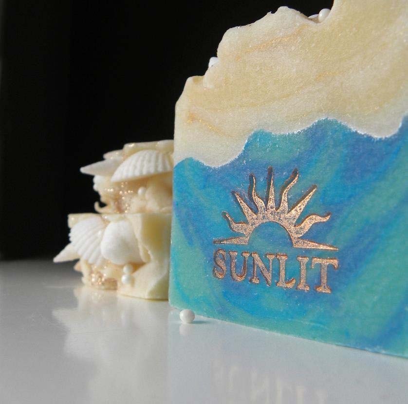Handcrafted Artisan Soap. Fresh, Beachy Scent. Sunlit Beach