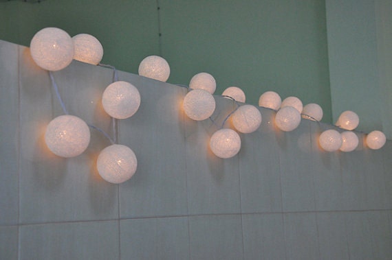 New Special edition models - 100 LED Bulbs  cotton ball string lights for Patio,Wedding,Party and Decoration