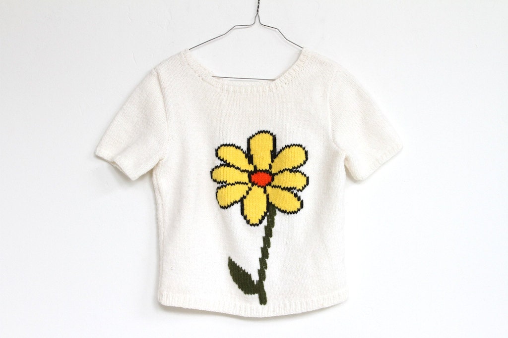 retro DAISY SWEATER TOP