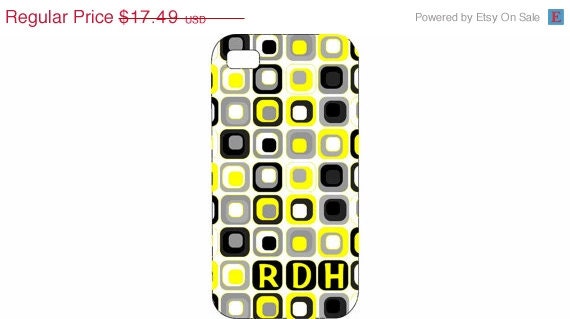 SPRING SALE iPhone 4 4s 5 case Personalized Mod Squares HaRd, RuBBer, or BuMPeR Case