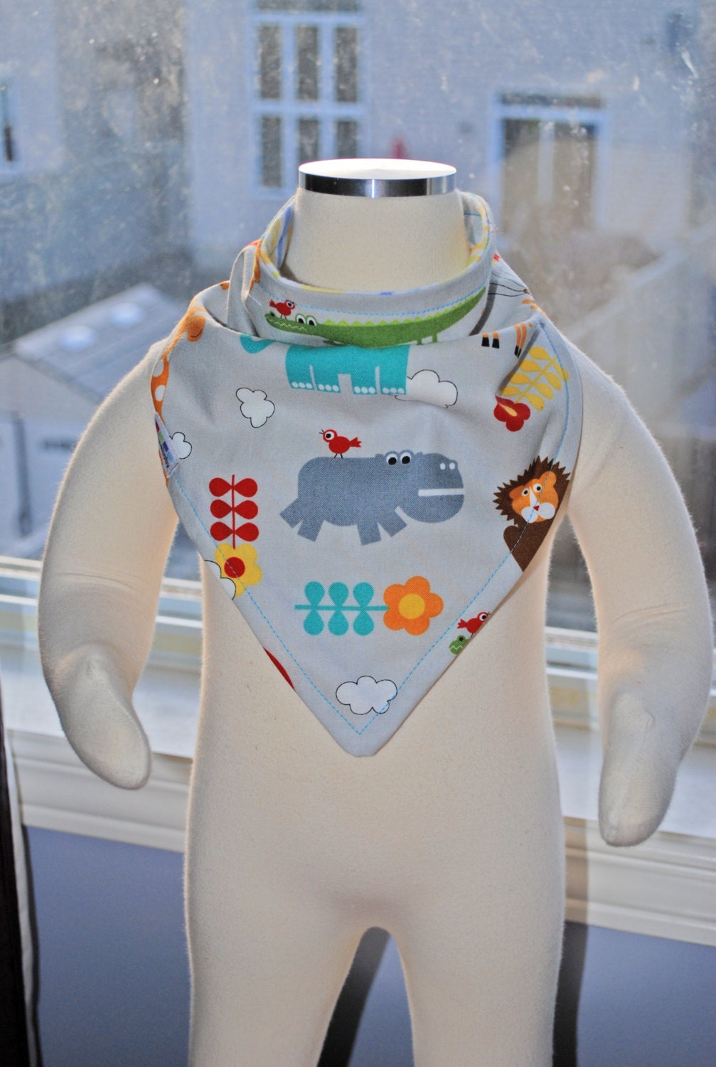 Grey Circus Dribbler Bib