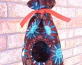 Teepee, Great for Finches, Parrotlets, Sugar Gliders, Hamsters, Rats. Warm Cozy Fleece Available in 5 sizes.  