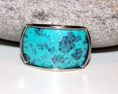 Vintage Upcycled Repurposed Jewellery Lone Teal Earring Brooch Vintage Brooch VTG