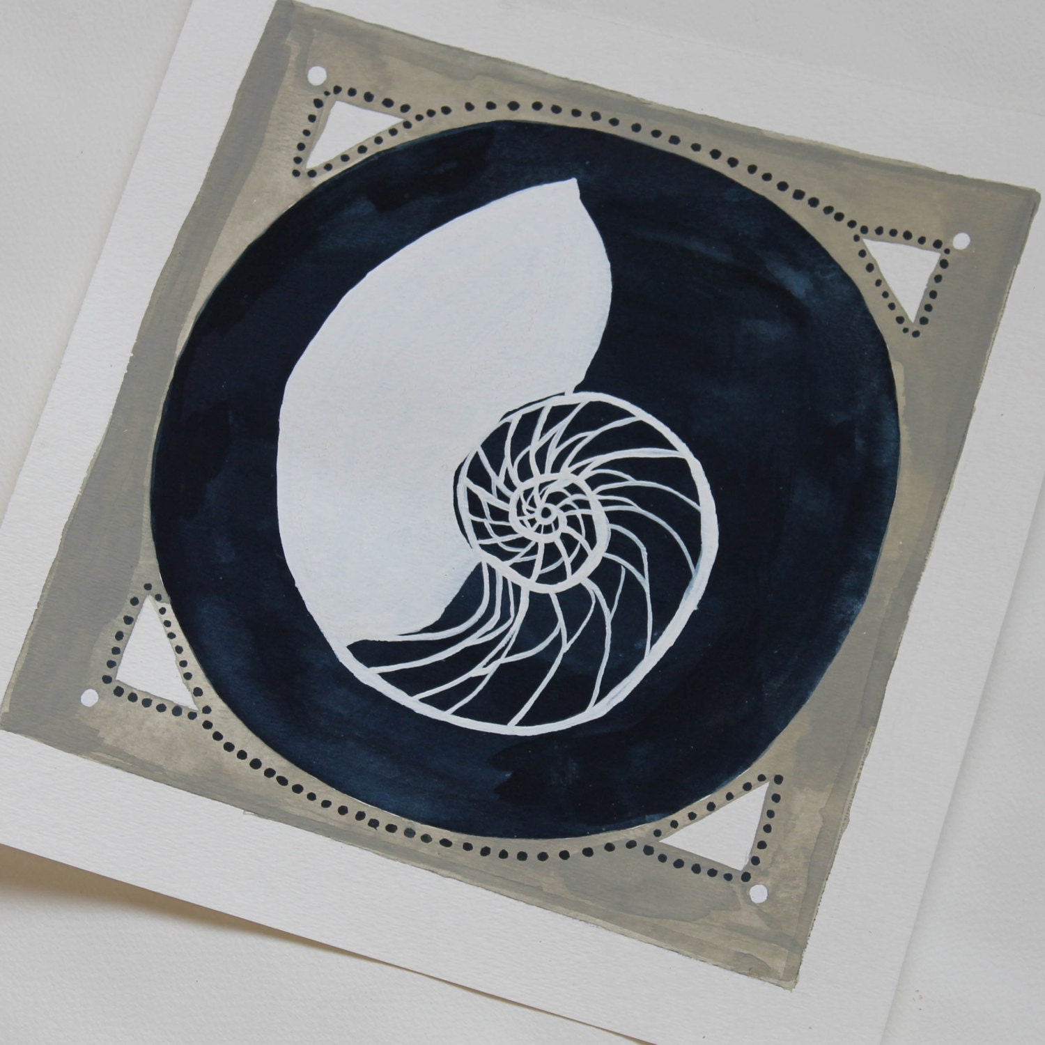 Seaside Specimen No.1 Original Gouache & Watercolor Art