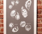 Oyster Silkscreen Print Grey