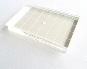 NEW 2.25" x 3.5" Acrylic Block Mount with Grid for your Creatiate Stamps