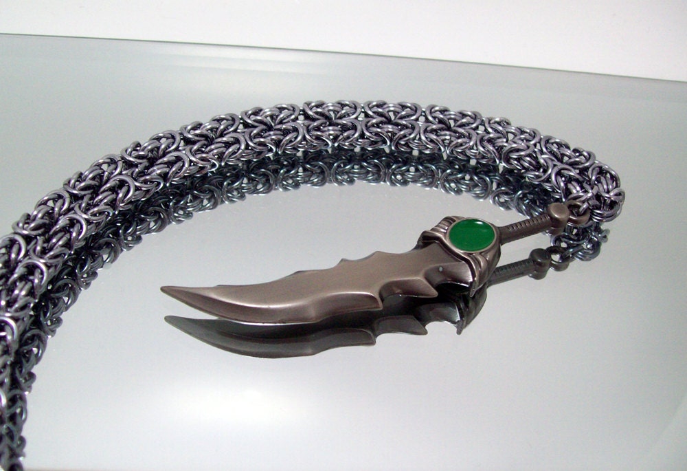 League of Legends, mens necklace, video game, sword, sword necklace, geek, geeky, Tryndamere, Barbarian King