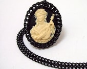 necklace, Gypsy, chainmaille, bard, lute, SCA
