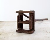 vintage branding iron / Letter H