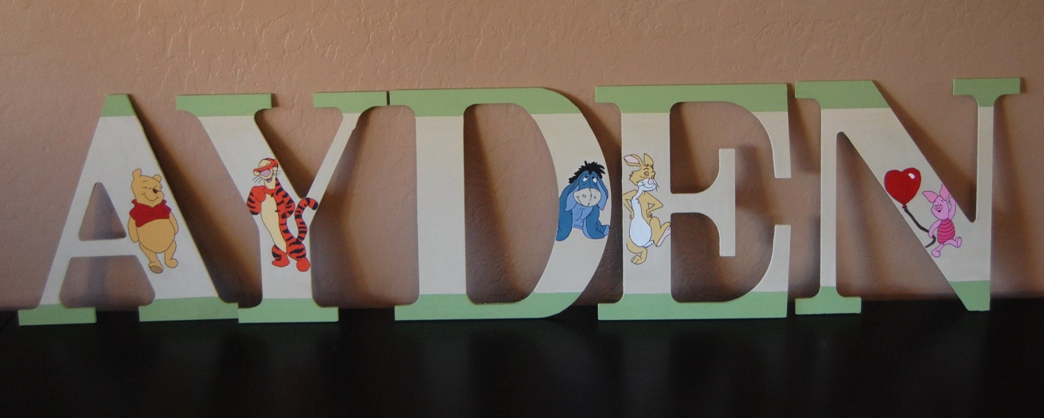 Hand Painted Character Letters