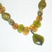 Necklace - Yellow and Green Beads
