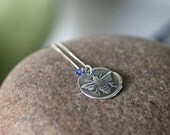 Fine silver wax seal stamp necklace - Bee charm