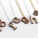 Custom Initial Necklace - Laser Cut Wooden Monogram Necklace - Made to Order