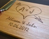 Personalized Cutting Board Custom Engraved - White Oak 12x15, Wedding Gift, Anniversary Gift, Housewarming Gift