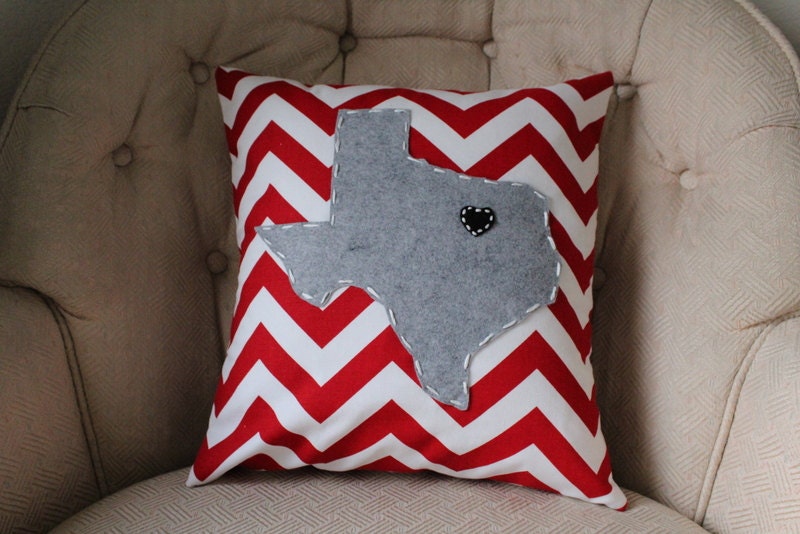 State Pillow - Texas, Custom, 12x12