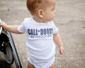 Call Of Doody - Bathroom Ops - Funny Baby ONESIE - Toddler Tee also available