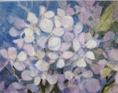 White Hydrangea Original Watercolor Painting