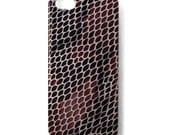 iPhone 5 Case - Dark Brown Snake Scales Print