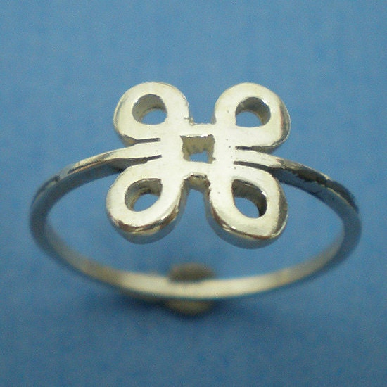 Mac Command Symbol Silver Ring - Geekery Jewelry - US 3 - 13