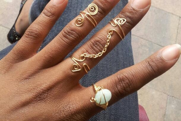 Adjustable Amazonite Ring